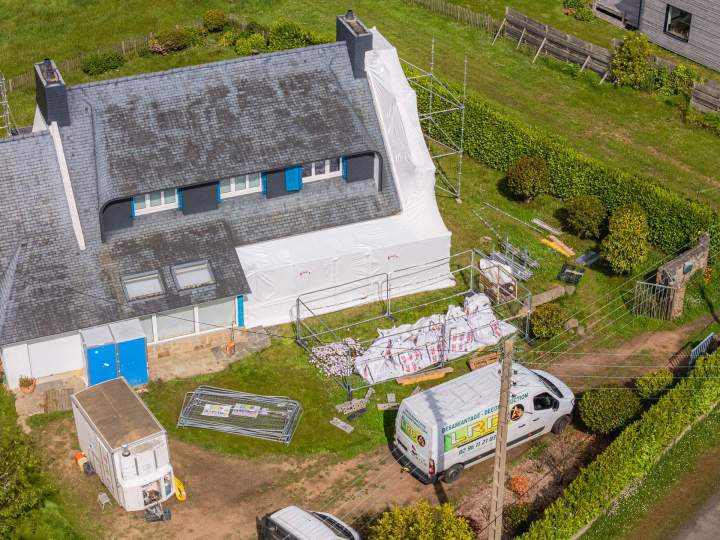 Désamiantage après un sinistre Ploumagoar